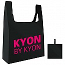 【限定品】KYONBYKYON 大判エコバッグ「BK×ロゴROSEPK」ローズピンクのロゴがおしゃれ!
